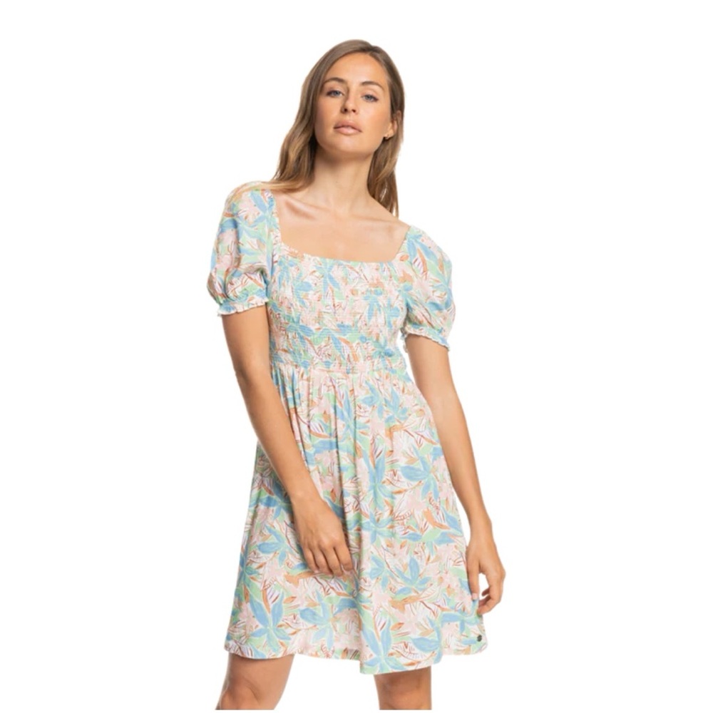 Roxy Hello Petal Mini Dress in “Sprucetone” - size X-Small